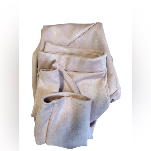 Stylish soft faux suede Pink Leggings - Picture 5 of 5